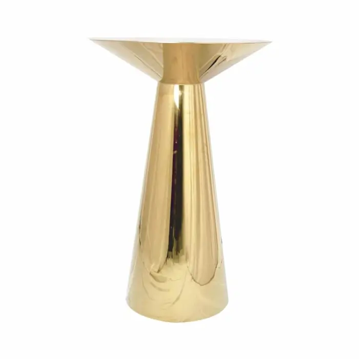 Golden metal stainless bar table cocktail