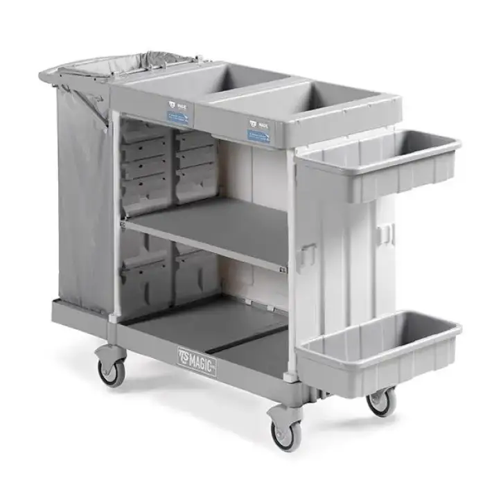 stainless steel luxury luggage trolley laundry linen trolley