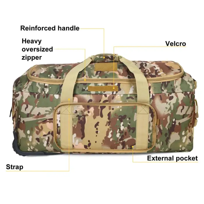 Bulk Trolley bag manufacturer travel bag trolley luggage tactical trolley bag