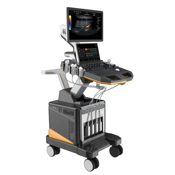 High Quality 4d Portable Color Doppler Ultrasound System Machine With Cradiac Probe Price