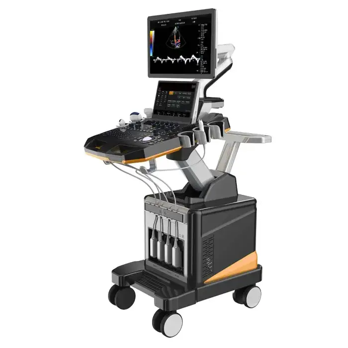 High Quality 4d Portable Color Doppler Ultrasound System Machine With Cradiac Probe Price