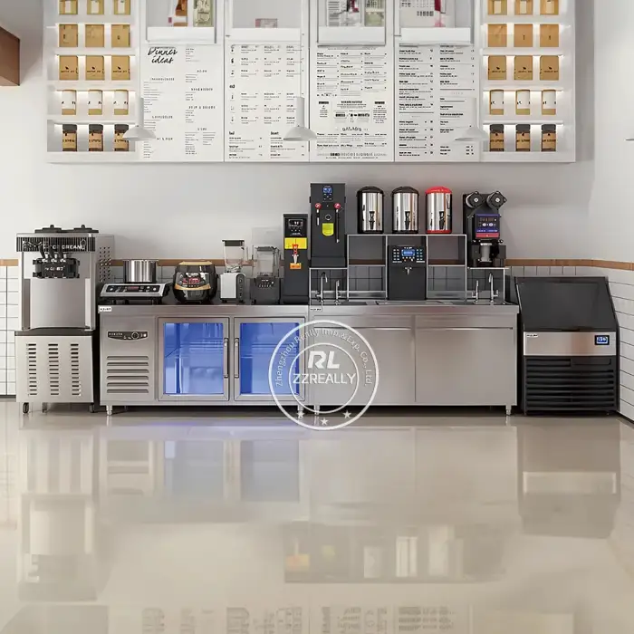 Restaurant Counter Top Chiller Modern Bar Counter With Fridge Refrigerator Water Bar