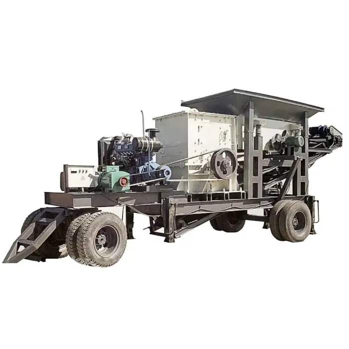 Mobile Crusher Jaw Crusher Industrial Stone Construction Waste Sand and Stone Plant Crusher Mechanism Sand Machine