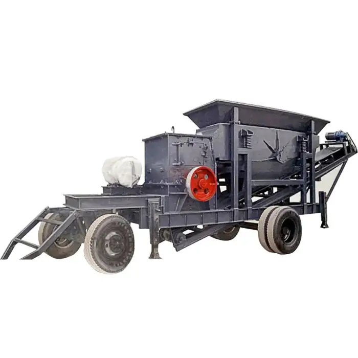 Mobile Crusher Jaw Crusher Industrial Stone Construction Waste Sand and Stone Plant Crusher Mechanism Sand Machine