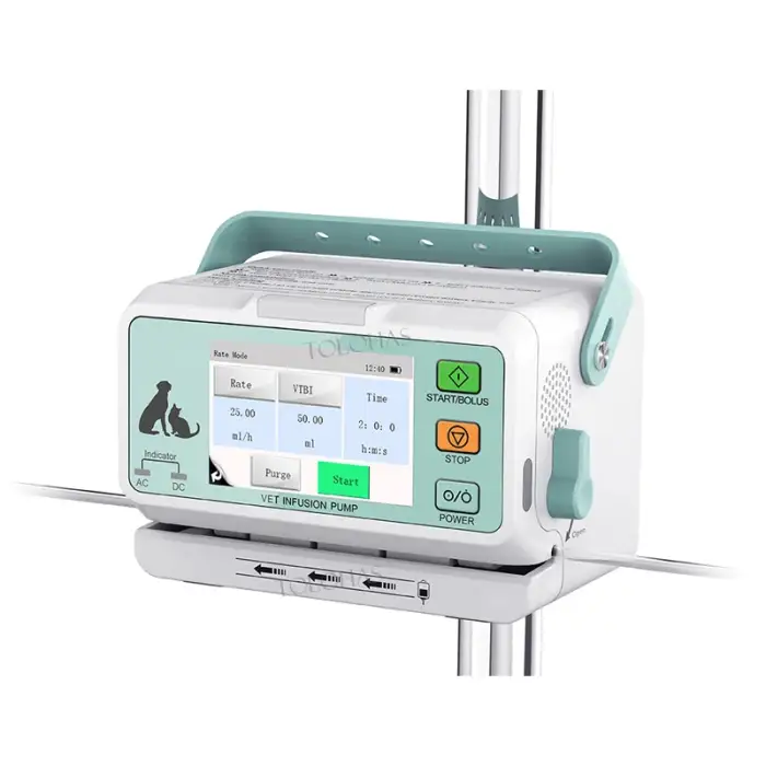 LHWVP10 Veterinary Medical Equipment Long Working Time Vet Infusion Pump For Animal Use