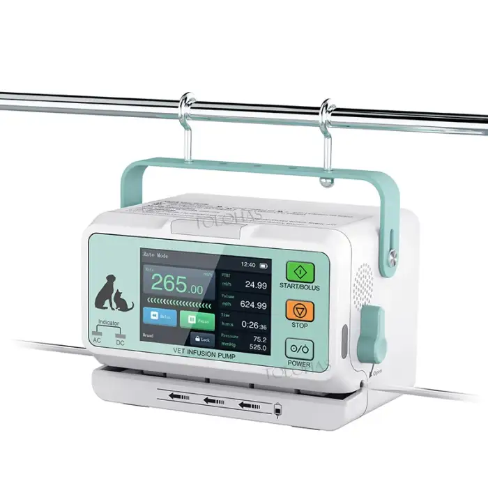 LHWVP10 Veterinary Medical Equipment Long Working Time Vet Infusion Pump For Animal Use