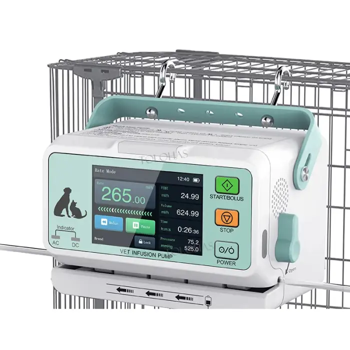 LHWVP10 Veterinary Medical Equipment Long Working Time Vet Infusion Pump For Animal Use