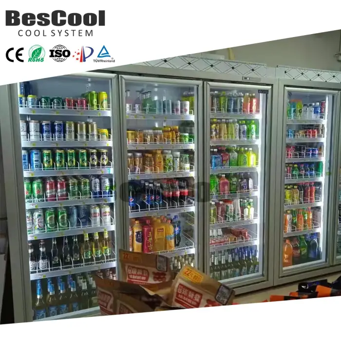 BesCool Walk-In Cooler Display Cold Room Retail Florist Store Storage 100mm Panel Compressor 220V 150mm