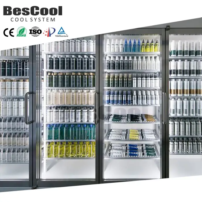 BesCool Walk-In Cooler Display Cold Room Retail Florist Store Storage 100mm Panel Compressor 220V 150mm