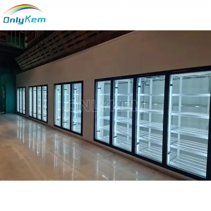 Glass Door Cold Room Freezer Commercial Display Walk in Cooler for Beer Cave