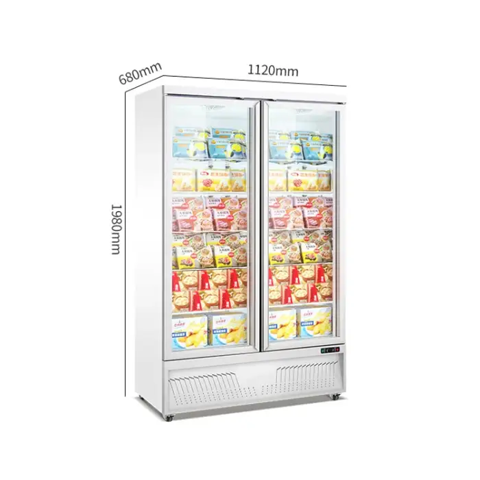 Commercial Refrigerated Meat Refrigerator Stainless Cabinet For Supermarket