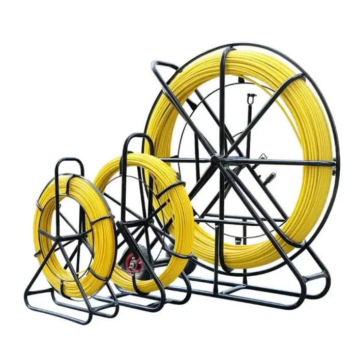 11-16mm Fiberglass Duct Rod Fibra Optical Cable Pulling Machine Fiber Optic Cable Puller Duct Rodder