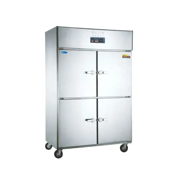 Commercial restaurant kitchen catering stainless steel fridge and freezer refrigerator