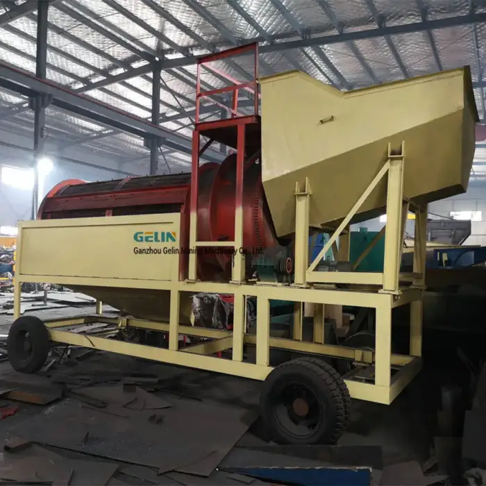 Gold Mining Equipment Portable Trommel Screen Mini Washing Plants