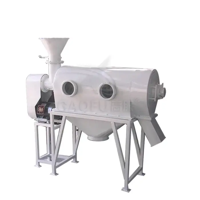 Magnetic material sieving industrial powder sifter centrifugal airflow vibrating screen machine