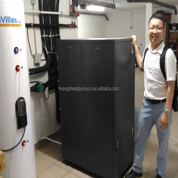 Cold area use heating cooling function geothermal heat pump water source heat pump