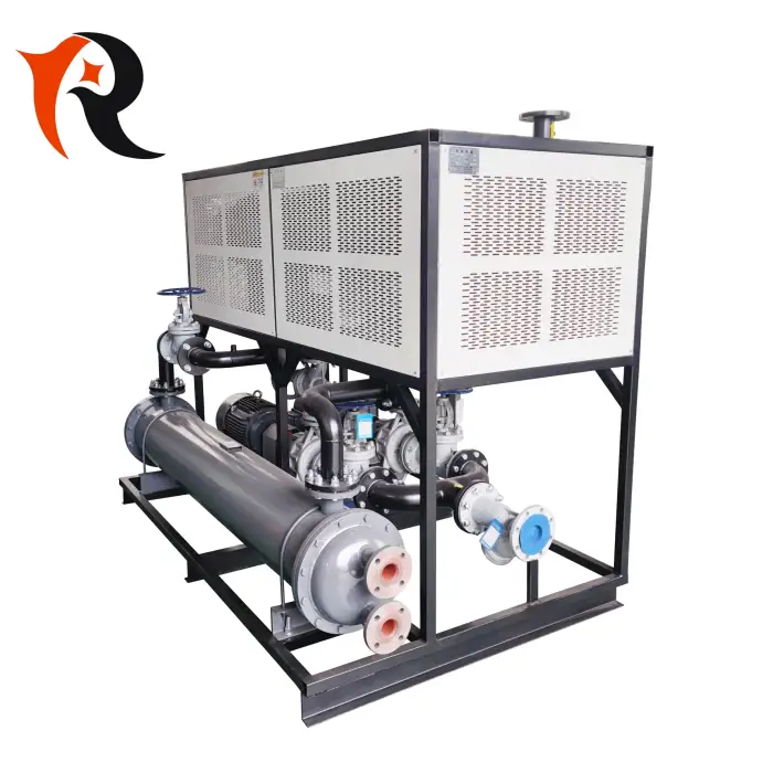 Electric thermal oil heater circulating system with temperature control