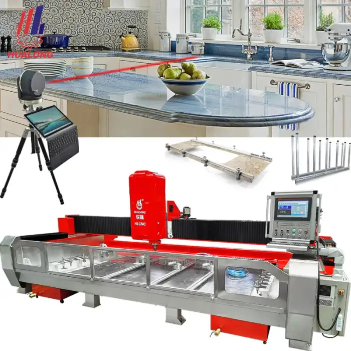 HLCNC-3319 3 axis CNC automatic Granite countertop quartz stone cutting machine