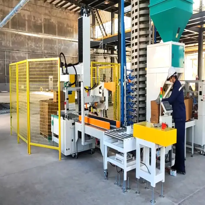 Automatic Robot Stacker Palletizer Stacking Machine For Box Pallet Stacker Automatic Column Palletizer