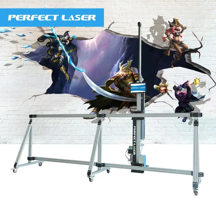 Perfect Laser automatic 3D Vertical Effect mural art wall Intelligent inkjet printer printing machine for painting on wall glass