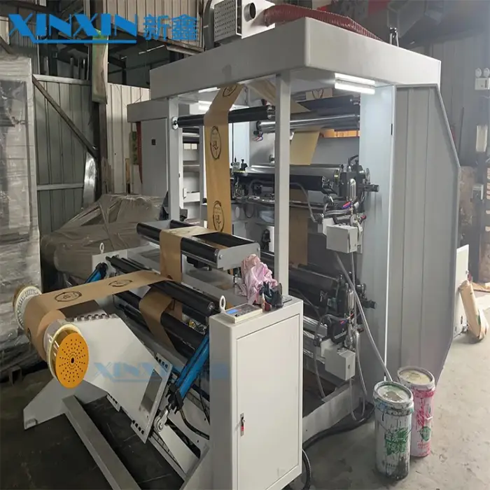 2 colors Flexo Printing Machine For FILM, PE,PP, NON-WOVEN,PAPER