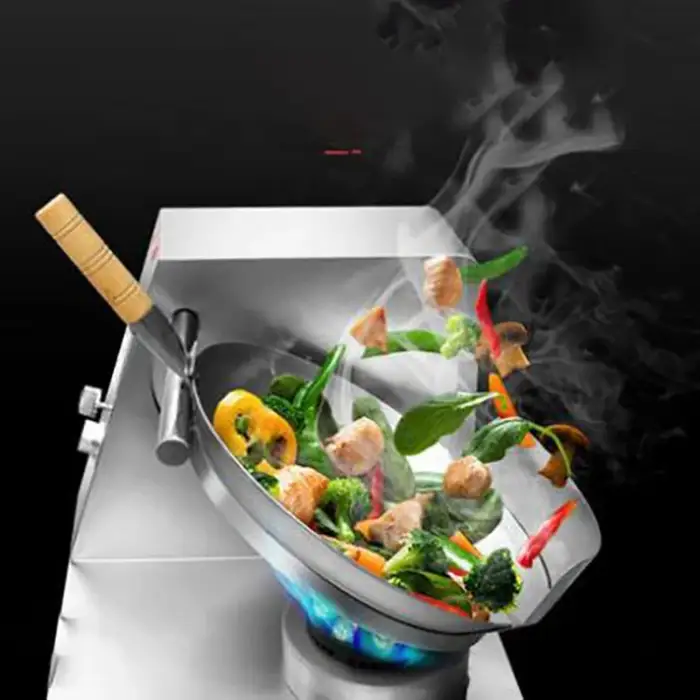 kitchen cooking set cookware fry pan nonstick Table top type gas intelligent automatic wok cooking machine cooker robot