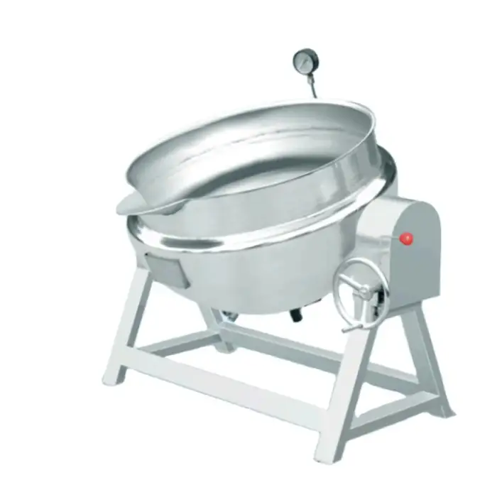 Stainless Steel 304 Electrical Steam Type Rotary planetary  mixing Cooking Kettle Jacket Pan