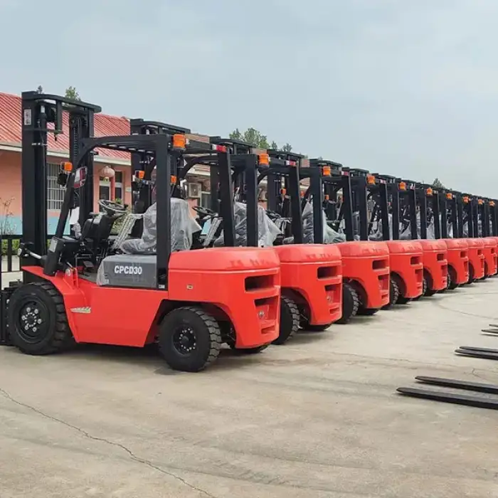 Electric 4 wheel forklift, high quality 2t 3ton forklift with lithium battery