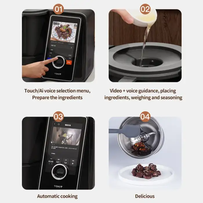 Xiaomi Tokit Ai Multi-functional Automatic Cooker Intelligent Home Kitchen Appliances Cooking Machine Multi Induction Cookers