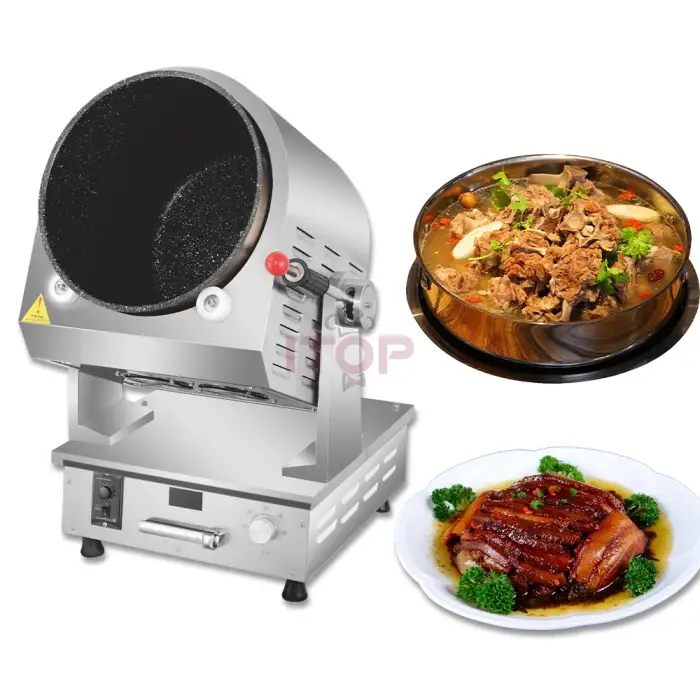 Automatic Cooking Pot Intelligent Cooking Robot Wok 8000W Kochroboter Restaurant 380V Drum Cooking Machine