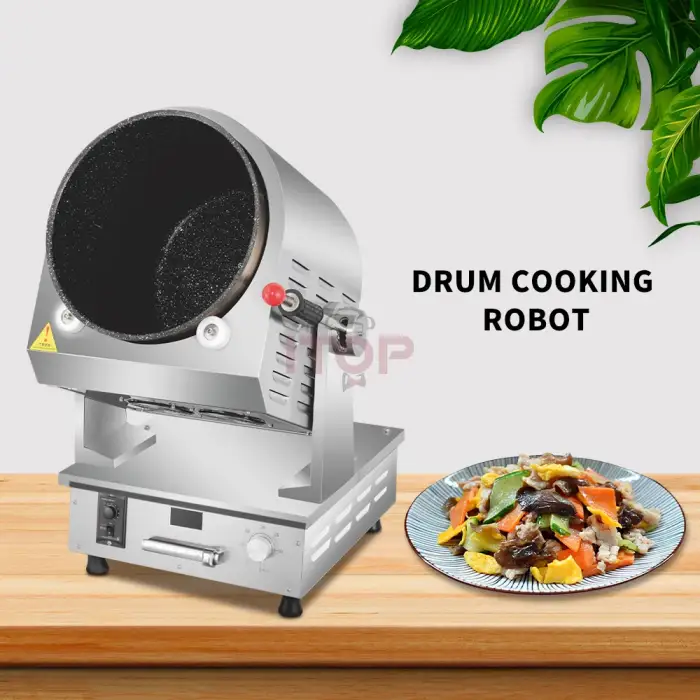 Automatic Cooking Pot Intelligent Cooking Robot Wok 8000W Kochroboter Restaurant 380V Drum Cooking Machine