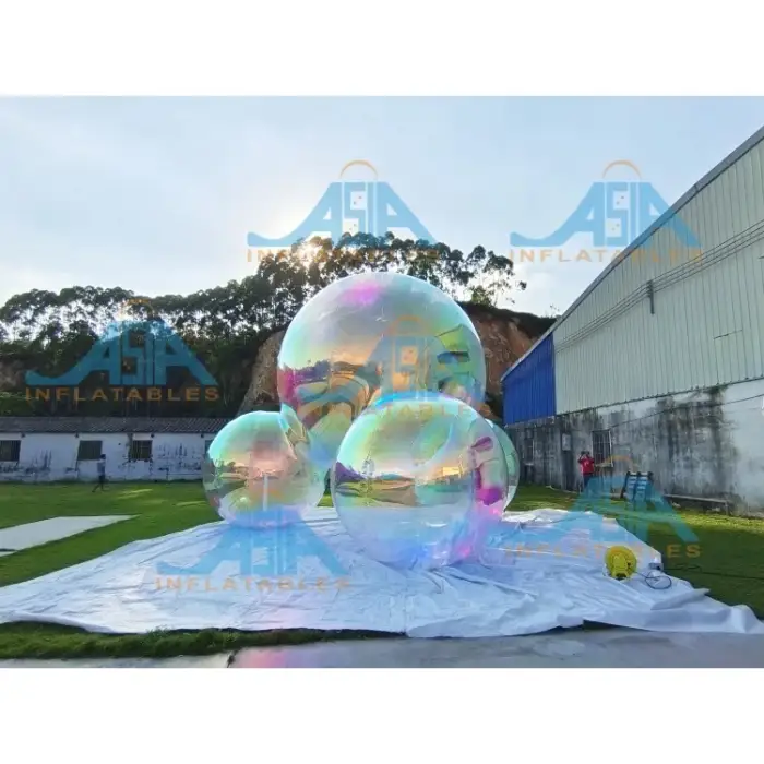 Customized Inflatable Mirror Ball Artwork Inflatable Art Installation