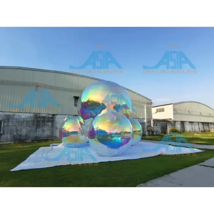 Customized Inflatable Mirror Ball Artwork Inflatable Art Installation