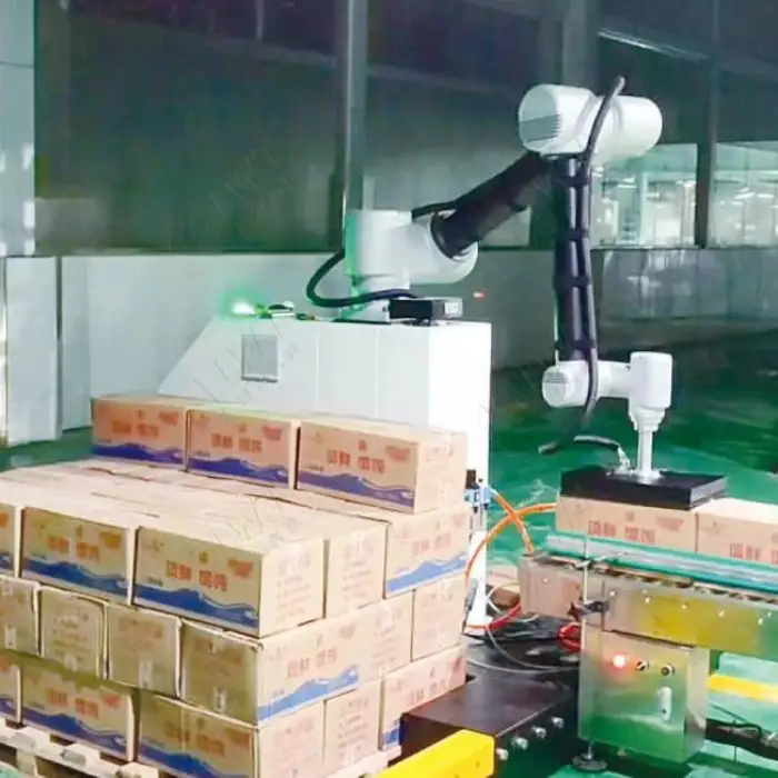 Automatic Robot Palletizing Stacking Machine Collaborative Robots Palletizer Carton Case Palletizer Robot Stacker