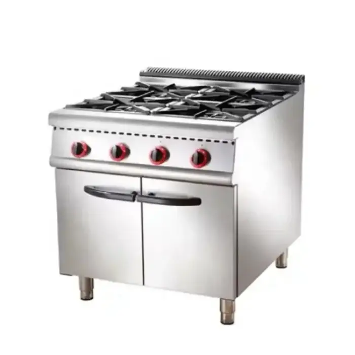 Catering Equipment Free Standing Commercial Restaurant Cooking Cookware Gas Cooker Burner With Oven