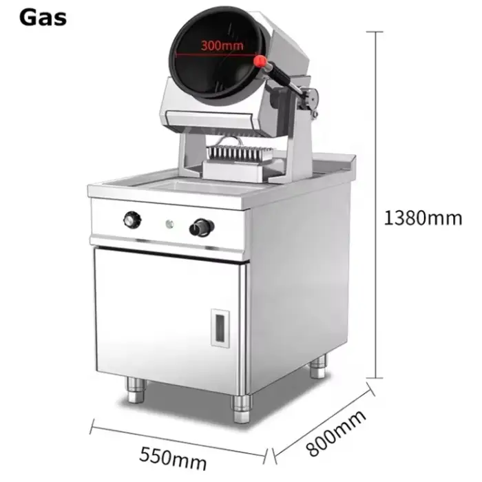 Multifunctional Automatic Smart Cookers Cooking Robot Thermo Food Mixers Blender Electric Gas Cooking Wok Pot