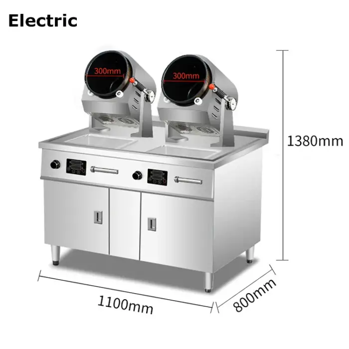 Rotating Smart Robot Cooker Wok Chef Automatic Cooking Machine Restaurant Fried Rice Machine Intelligent Cooking Robot