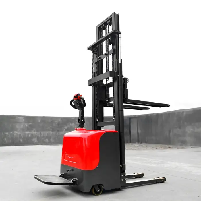 3-Way Self-Loading Electric Forklift Stacker for 2t Pallets