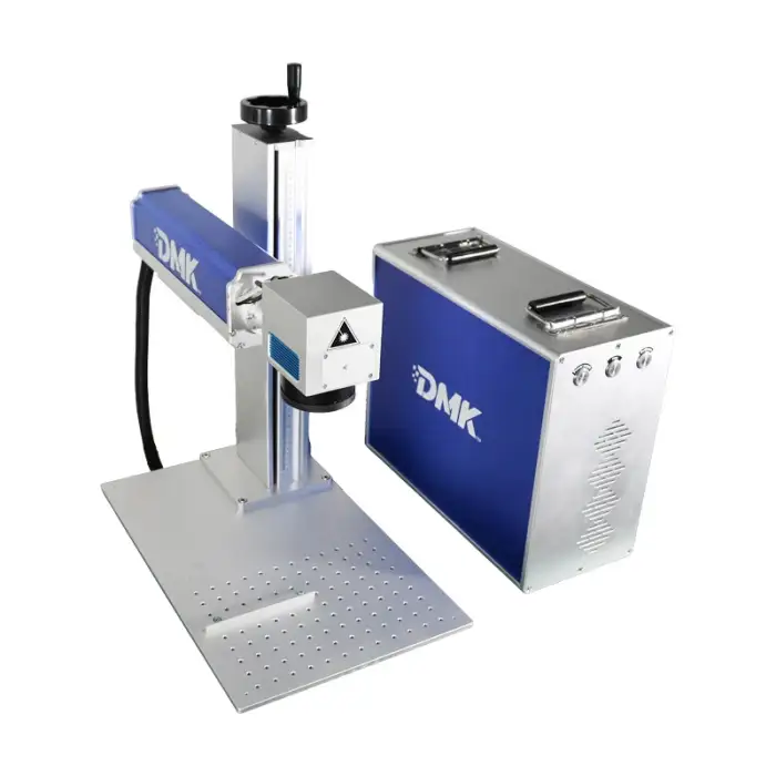 DMK Portable Laser Fiber Marking Mahine For Metal Mark Number Picture Mark