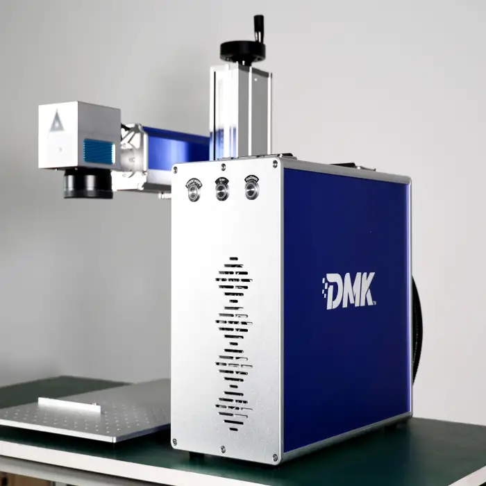 DMK Portable Laser Fiber Marking Mahine For Metal Mark Number Picture Mark