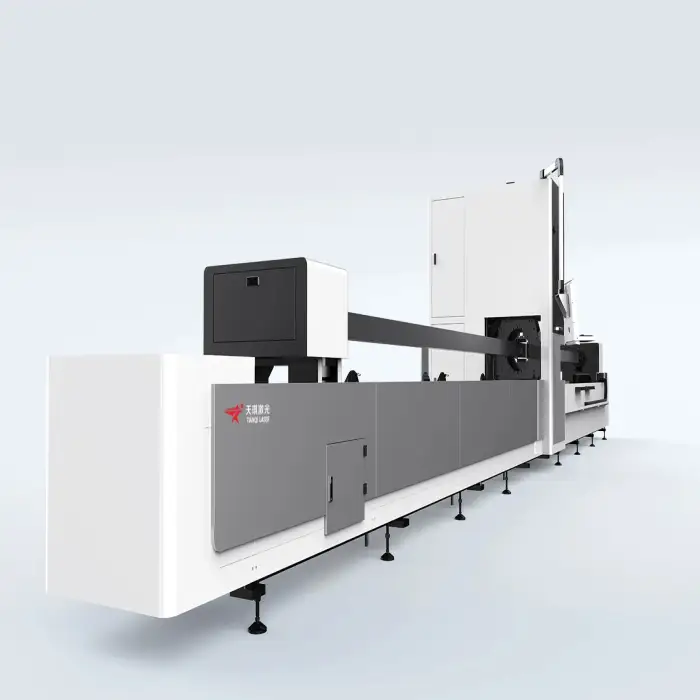 Metal Tube Raycus fiber Laser Cutting Machine 6000W Fiber TQL-F6000-3015WB-60G