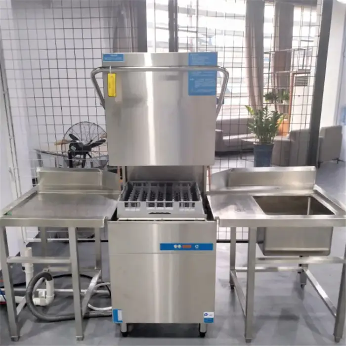 Restaurant Hood Type Commercial Dishwasher Washing Machine