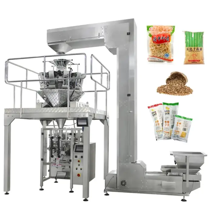 Vertical Film Stand Up Bag Mung Cucumber Popcorn Corn Small Agricultural Sesame Automatic Microwave Popcorn Packing Machine