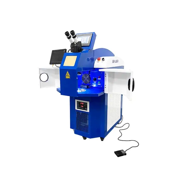 Gold silver  jewelry yag fiber laser spot welding machine welder laser 200w 300W jewelry laser welding machine water cooling