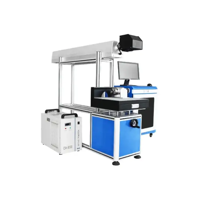 30w 60w 100w cabinet cnc co2 galvo color laser wood engraving marking machine for acrylic glass leather nonmetal logo printing