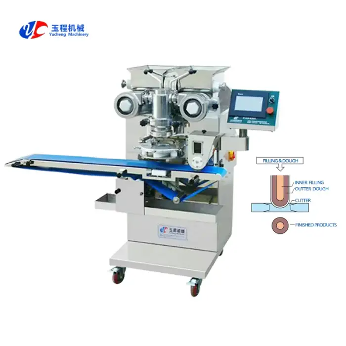 Automatic Mooncake Maamoul Production Line Stamping Moon Cake Processing Machine