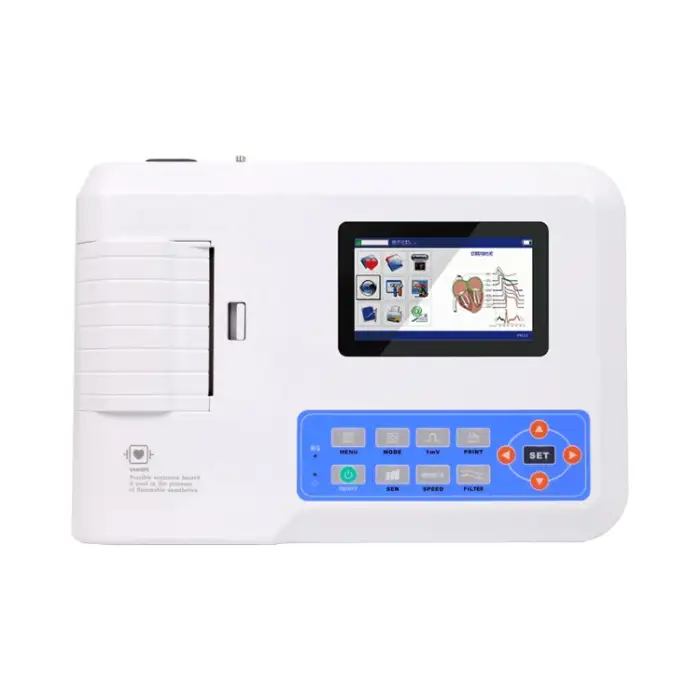 CONTEC ECG300G  color display portable software 3 Channel 12 Lead ekg ECG machine