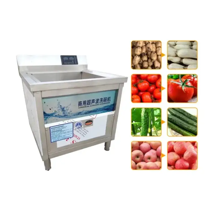 High Efficient vegetable air bubble washing machine - vortex ozone sterilisation to remove pesticides Full Automatic