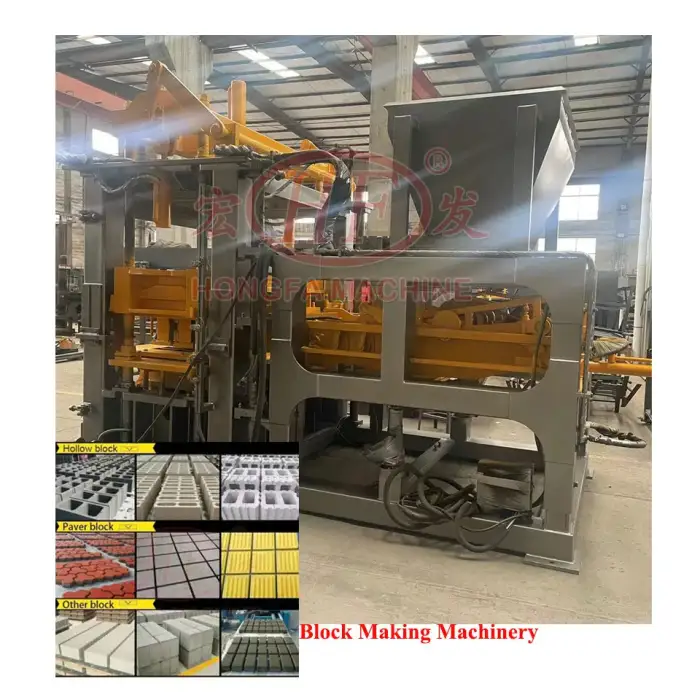 Full Automatic Cement Block Production Line Concrete Paver Machine Manual Interlocking Brick Making Machine