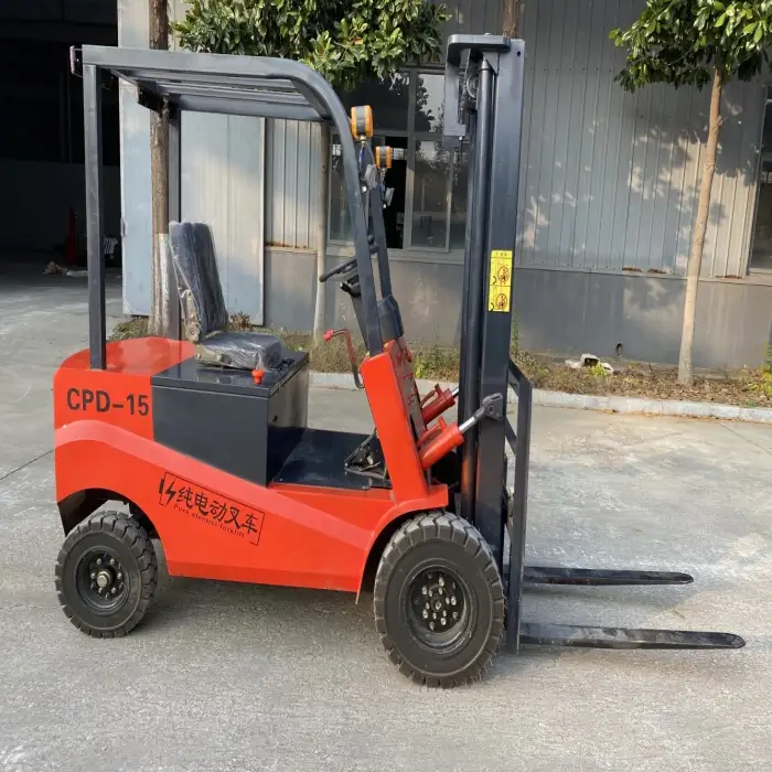 Full electric forklift 1000kg 1500kg 2000kg lifting height 1.5meters mini electric stacker forklift